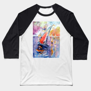 Sailboat at sea Baseball T-Shirt